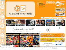 Tablet Screenshot of 25televisio.com